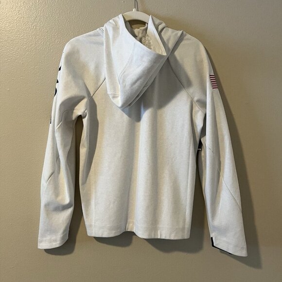 nike olympic tech Hoodie Women S White USA NWT Training Sport Untied State Sport - Picture 10 of 12